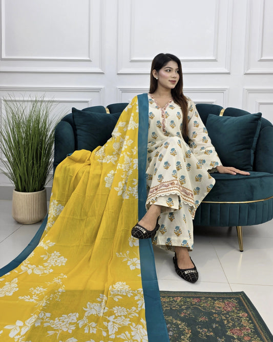 লাক্সারি লন থ্রি-পিস